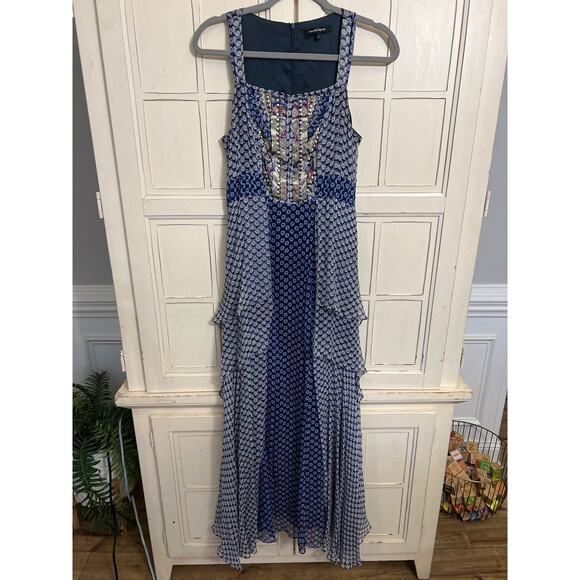 Nanette Lepore size 2 silk Milonga maxi dress worn by tv stars - Picture 2 of 10